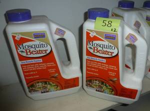 lot 58 image: TWO 1.3lb jugs of granule form Mosquito Beater