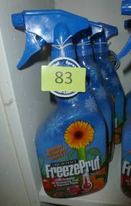 lot 83 image: THREE bottles of FreezePruf to protect your plants