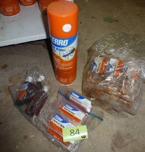lot 84 image: Big lot of Terro liquid ant baits and a spray can of ant killer