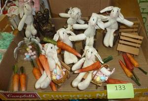 lot 133 image: Easter Bunnies, carrots and trees