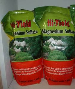 lot 162 image: FOUR bags of Magnesium Sulfate 4Lb bags
