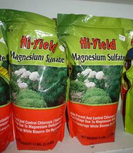 lot 163 image: FOUR bags of Magnesium Sulfate 4lb bags