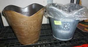 lot 212 image: TWO metal planters