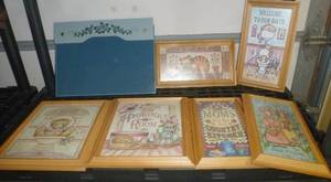 lot 232 image: Large group of wall hangings