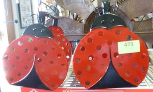 lot 473 image: TWO ladybug vegetable carriers or planter boxes, you choose