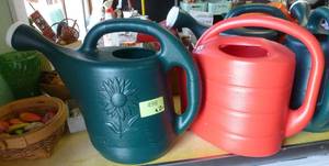 lot 498 image: TWO new watering cans 2 gallon