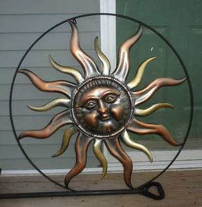 Large Metal Sun 43 inch diameter