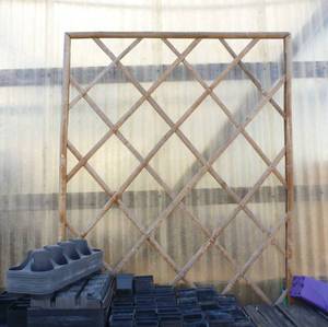 lot 586 image: 3 tall Bamboo Trellis 7 ft tall, 3 ft wide