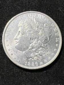 1886 US MORGAN SILVER DOLLAR