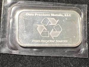 1 TROY OZ .999 FINE SILVER OPM BAR