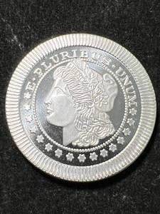 1 TROY OZ .999 FINE SILVER MORGAN DOLLAR ROUND