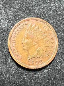 1890 US INDIAN HEAD CENT XF