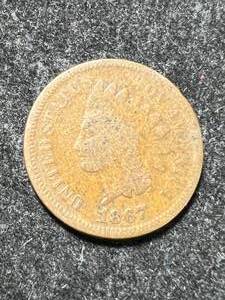 1867 US INDIAN HEAD CENT