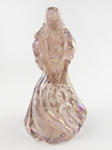 lot 31D image: FENTON Edition #2 Petal Pink Carnival Glass Carol Southern Belle -Inspired by Mary Walrath (No. 029)