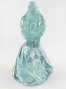 lot 31E image: FENTON Edition #3 Persian Blue Carnival Glass Marianne Southern Belle -Inspired by Mary Walrath (No. 029)