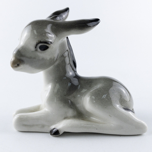lot 57A image: LOMONOSOV Russia Lying Donkey Porcelain Figurine