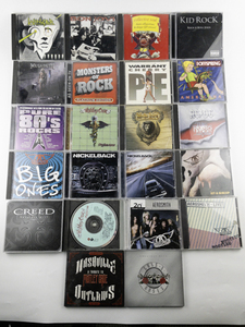 lot 76 image: Group of 22 Rock CDs -Guns & Roses, Aerosmith, Bon Jovi