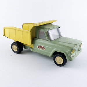 Vintage TONKA Green and Yellow Dump Truck