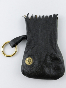 lot 102 image: Green & Black Leather Jewelry Bag