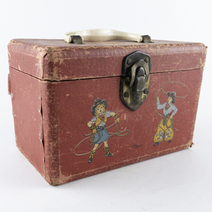 lot 115 image: Vintage REEVEL Toy Case with Cowgirls