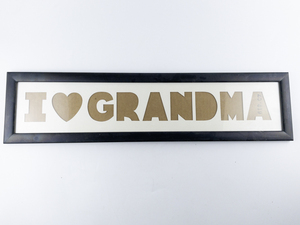 lot 136 image: I LOVE MY GRANDMA Picture Frame