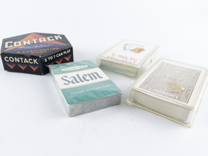 lot 142D image: Vintage Contack Game & 3 Decks of Cards