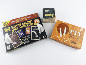 lot 142G image: Marvins Magic Set, Game of PIT, & Vintage Slinky