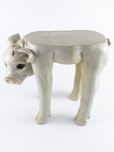 lot 157 image: Vintage Pig Planter Stand