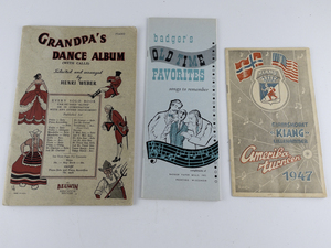 lot 170 image: Group of 3 Old Vintage Songbooks