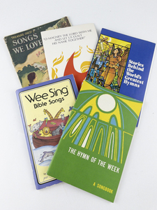 lot 174 image: Group of 5 Vintage Hymns and Bible Songs