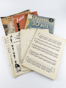 lot 175 image: Group of 7 Vintage Piano Books