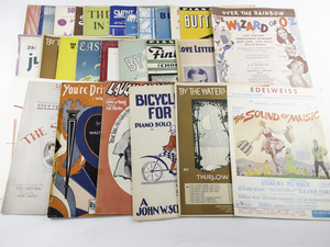 lot 182 image: Group of 30 1960s-1970s Sheet Music - The Sound of Music, The Wizard of Oz