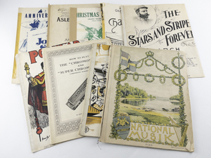 Group of 9 Vintage Piano Sheet Music