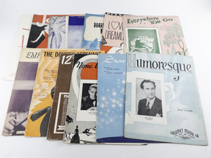 lot 191 image: Group of 13 Vintage Sheet Music