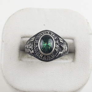 lot 50 image: 1981 Anthony Silver Tone Base Metal Class Ring. Size 6 - 6.25.