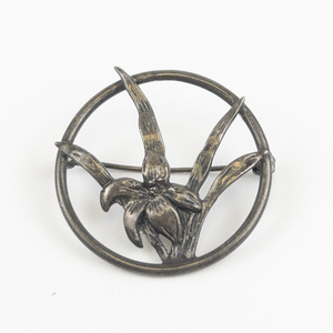 lot 130 image: Lily Of The Valley Sterling Silver Brooch .