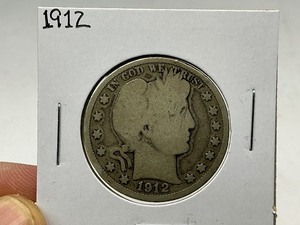 lot 62 image: 1912 Barber Half