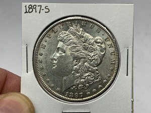 lot 96 image: 1897-S Morgan Silver Dollar