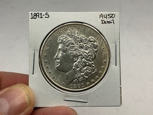 lot 2 image: 1891-S Morgan Silver Dollar