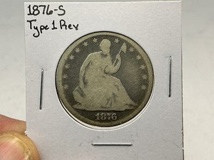 lot 12 image: 1876-S Seated Liberty Silver Half Dollar