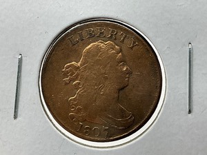 lot 20 image: 1807 Draped Bust Half Cent