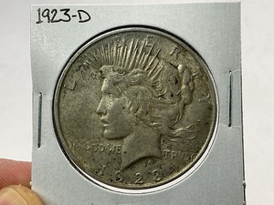 lot 41 image: 1923-D Peace Silver Dollar
