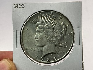 lot 45 image: 1925 Peace Silver Dollar