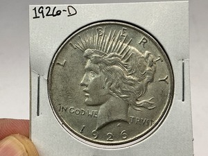 lot 48 image: 1926-D Peace Silver Dollar
