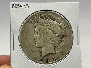 lot 57 image: 1934-S Peace Silver Dollar