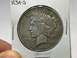 lot 58 image: 1934-S Peace Silver Dollar