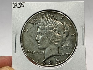 lot 59 image: 1935 Peace Silver Dollar