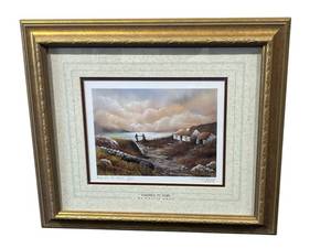 Signed Philip Gray Limited Edition "Farewell to Home" Framed Art Print (15.25" x 17.25")