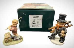 lot 87 image: Vintage Hummel Figurines - Chimney Sweep (5.5 Tall) & Fishing For Trouble (4 Tall)