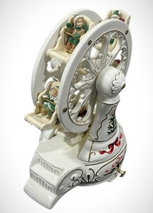lot 96 image: Wonderful Vintage Avon Holiday Classic Musical Ferris Wheel in Working Condition (12 Tall)